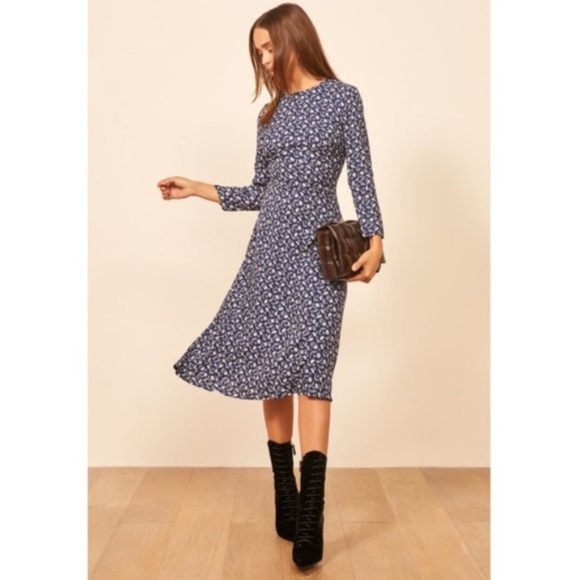 Reformation Dresses & Skirts - Reformation Blue Moon Dress Monterey Size 10 NWT